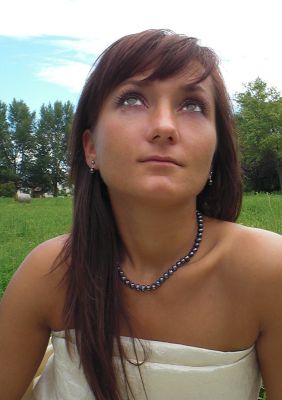 Peacock potato shape freshwater pearl necklace